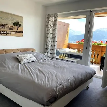 Magnifique Avec Piscine, Balcon Et Vue Crans-Montana